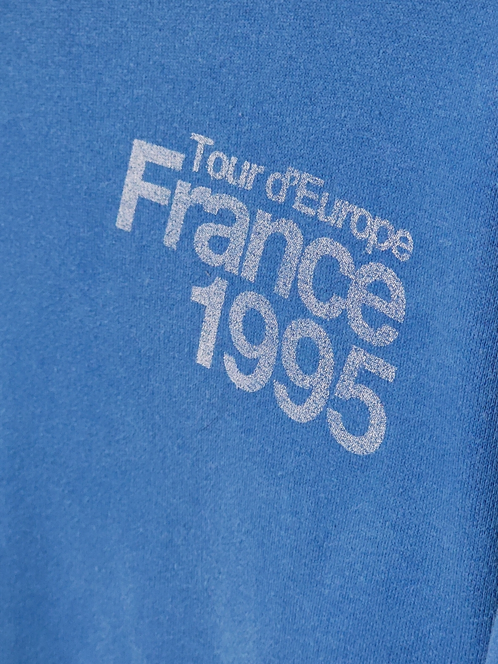 Hollister Bright Blue 'Tour d'Europe France 1995' Crewneck Sweatshirt - Picture 2 of 9